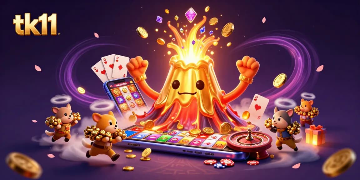 Experience exciting gameplay at tk11 with a vibrant eruption of casino treasures and rewards.