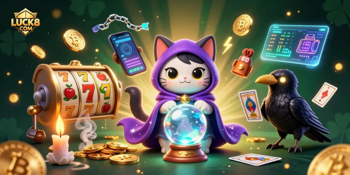 Engage in thrilling casino dynamics with LUCK8 COM showcasing enchanting characters in a vibrant gaming scene.