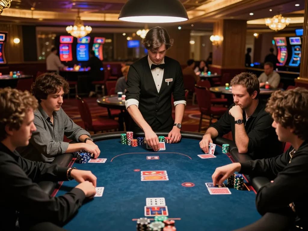 Experience thrilling poker action at luongsontv365 in a luxurious casino setting