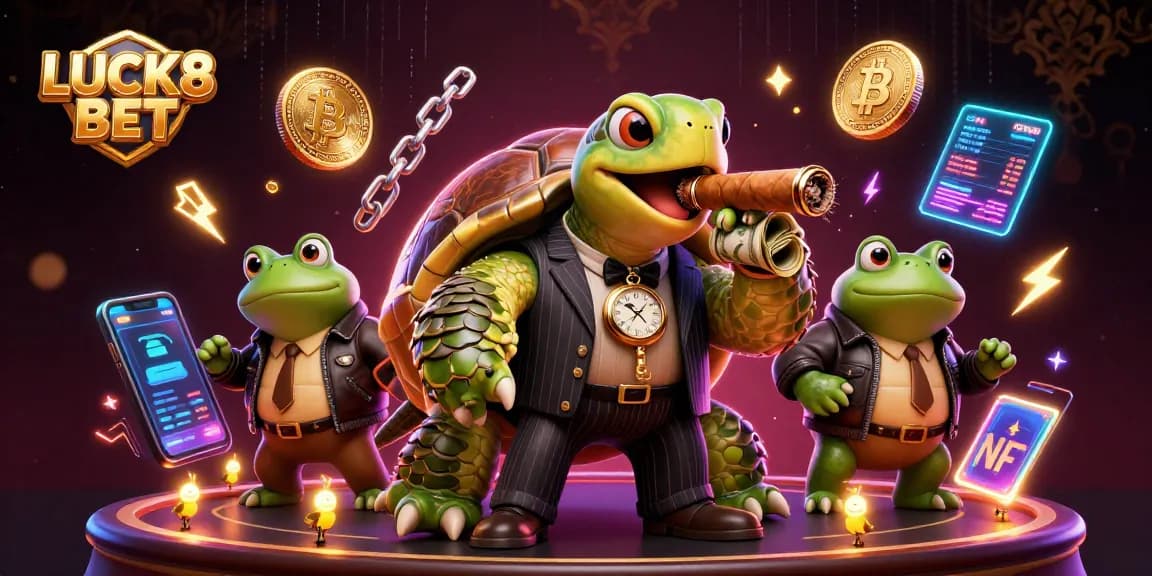 Engage with LUCK8 BET and explore dynamic betting opportunities in an animated casino scene.