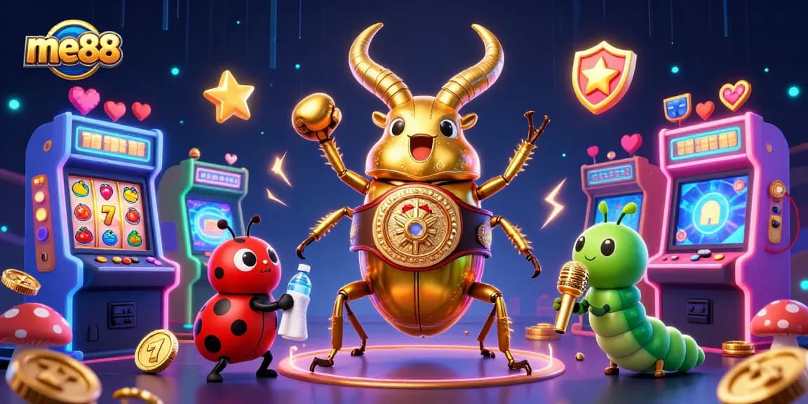 Experience excitement at me88 with lively casino scenes featuring iconic characters and game elements.