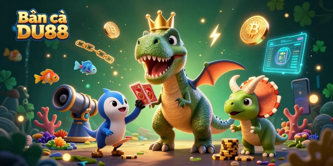 Bắn cá DU88 invites players to enjoy an underwater adventure with colorful sea creatures and vibrant gaming elements.