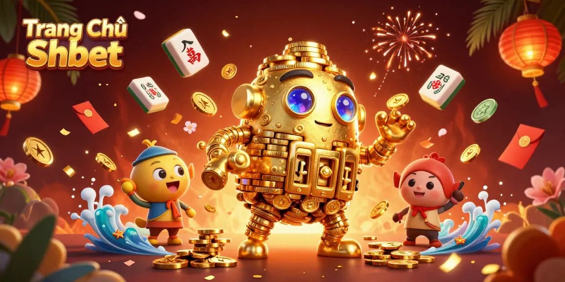 Experience thrilling gaming adventure at Trang Chủ Shbet with vibrant 3D casino elements.