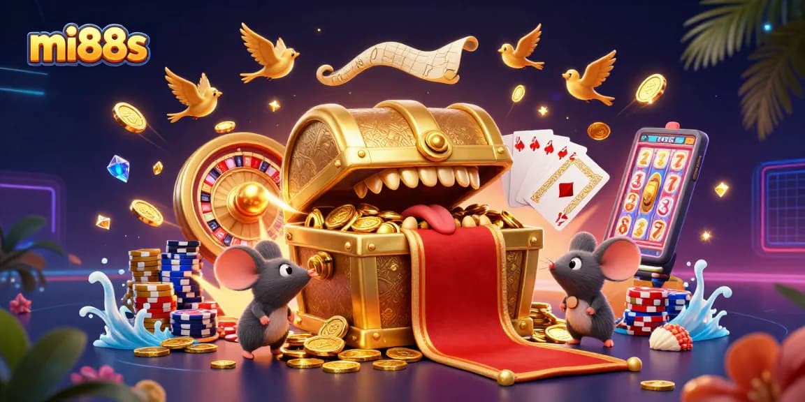 Experience the excitement of mi88s with vibrant illustrations of gambling delights a rich gaming experience.