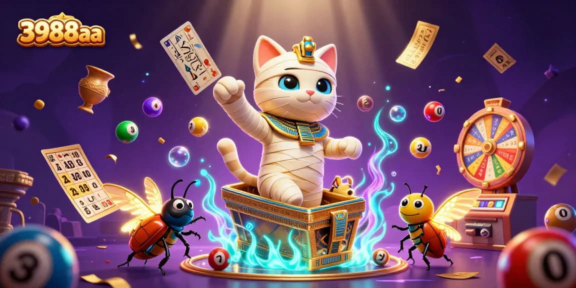 Play exciting games at 3988aa with a vibrant scene of wins and prizes highlighted.