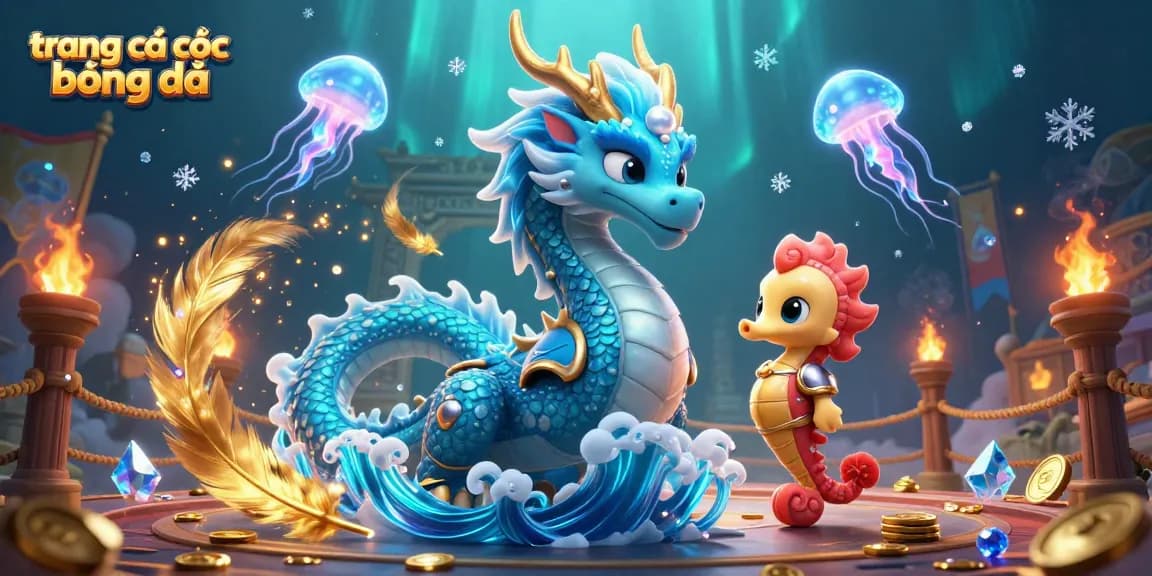 Experience the excitement of trang cá cược bóng đá with vibrant elements, glowing characters, and dynamic casino atmosphere.