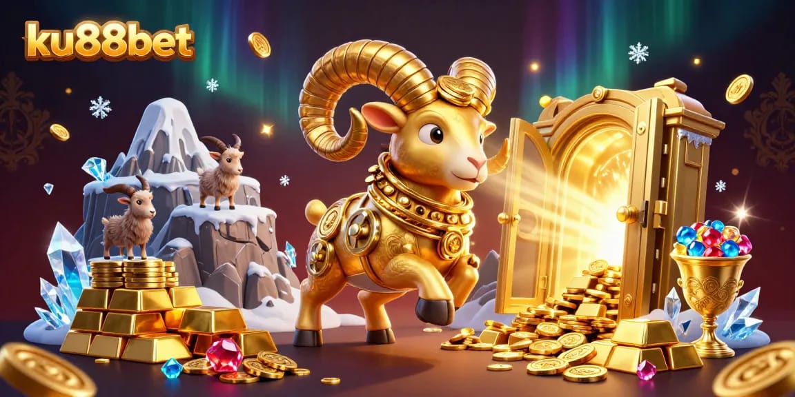 ku88bet brings excitement to the gaming scene with a dynamic 3D illustration of fortune and fun.
