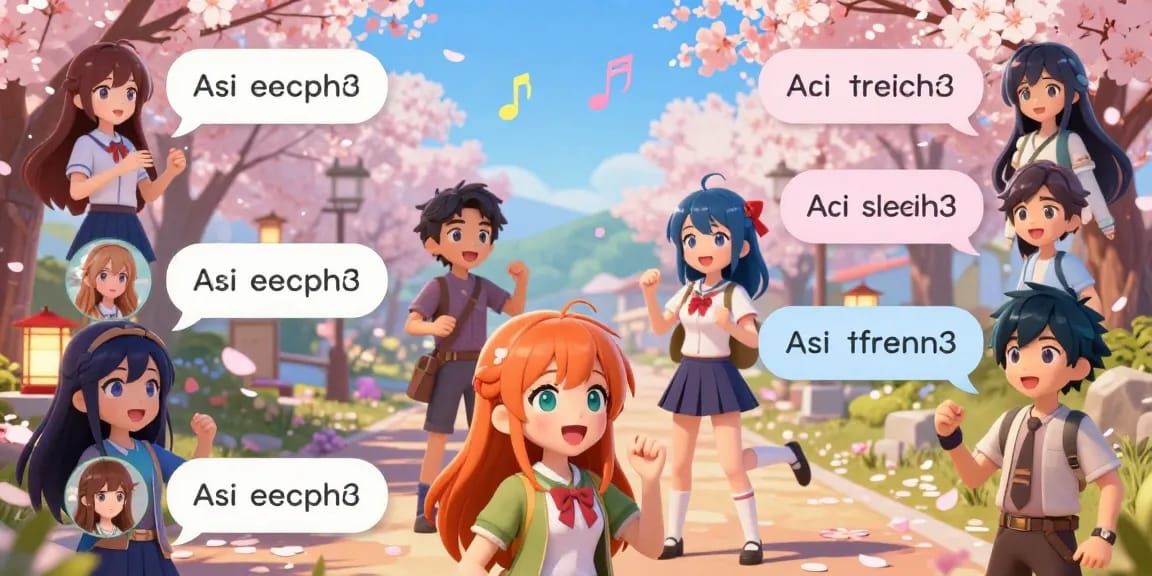 Engaging free ai ecchi chat scene with vibrant avatars and playful dialogue.