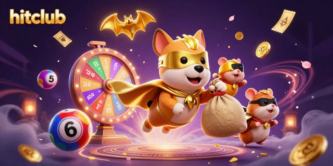 Hitclub players dive into thrilling adventures with vibrant lottery balls and iconic prizes.