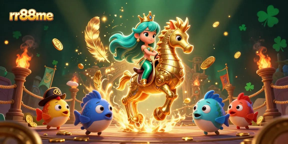 Engage with rr88me's exciting casino experience, featuring a colorful underwater scene.