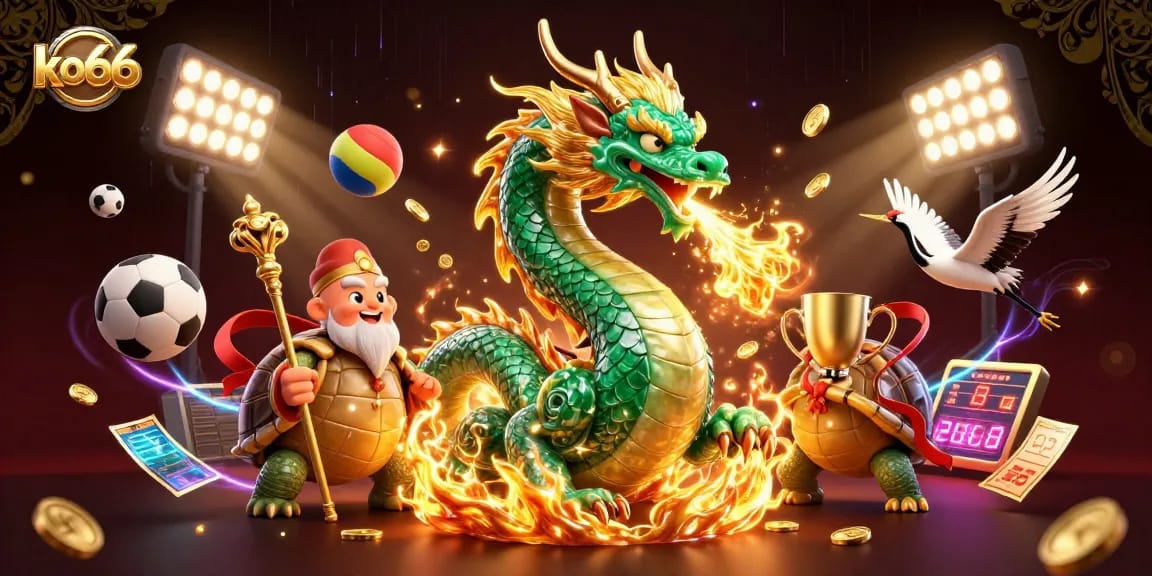 Engage with ko66's thrilling casino experience featuring vibrant characters and dynamic sports action.