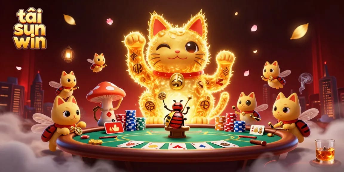 Play and win big with tải sun win; a vibrant casino illustration showcasing luck and excitement.