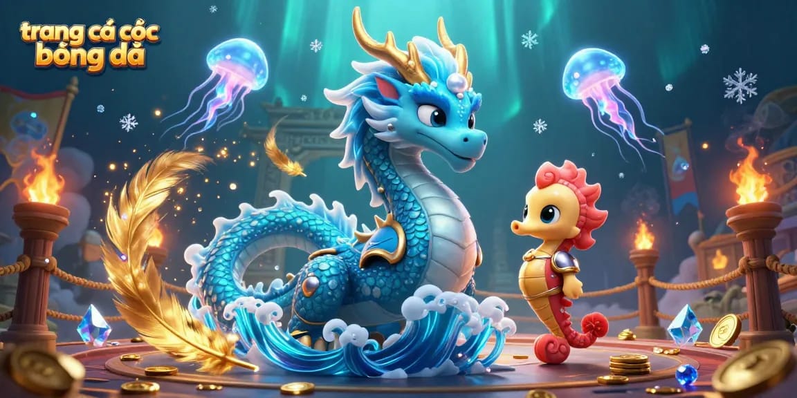 Experience the excitement of trang cá cược bóng đá with vibrant elements, glowing characters, and dynamic casino atmosphere.