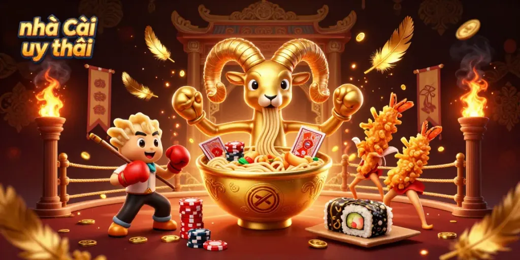 Gain insights into nhà cái uy tín with this vibrant casino-themed illustration featuring animated characters and dynamic game elements.