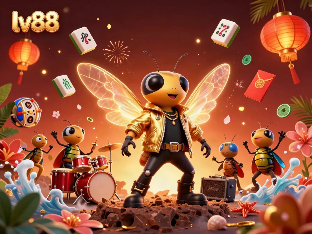 Experience thrilling slots action with lv88's vibrant gaming atmosphere featuring animated characters.