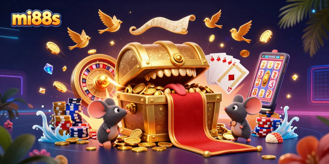 Experience the excitement of mi88s with vibrant illustrations of gambling delights a rich gaming experience.