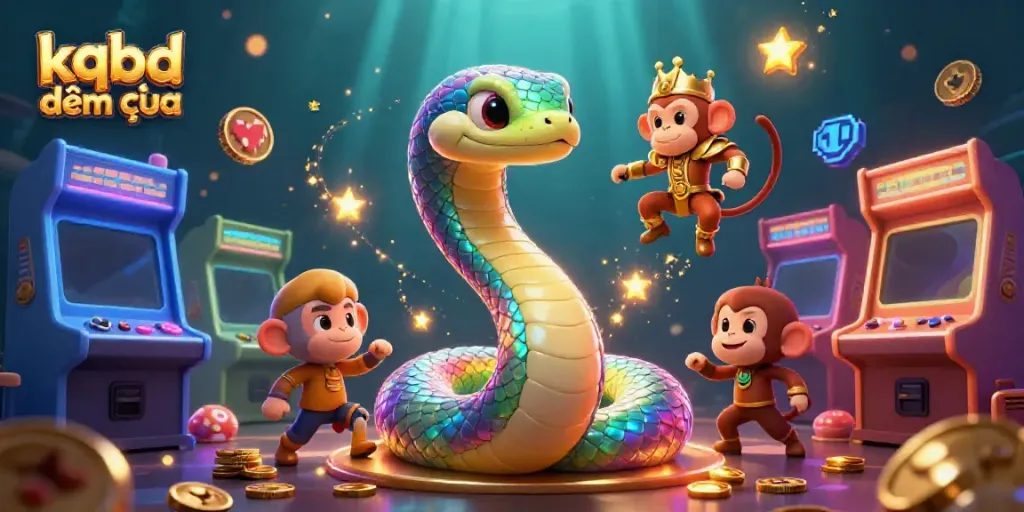 Experience kqbd đêm qua with vibrant gaming elements and dynamic characters in a magical scene.