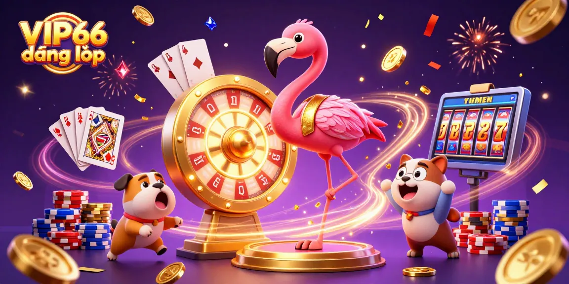 Spin the wheel of fortune at VIP66 đăng nhập, featuring exciting game elements and celebratory visuals.