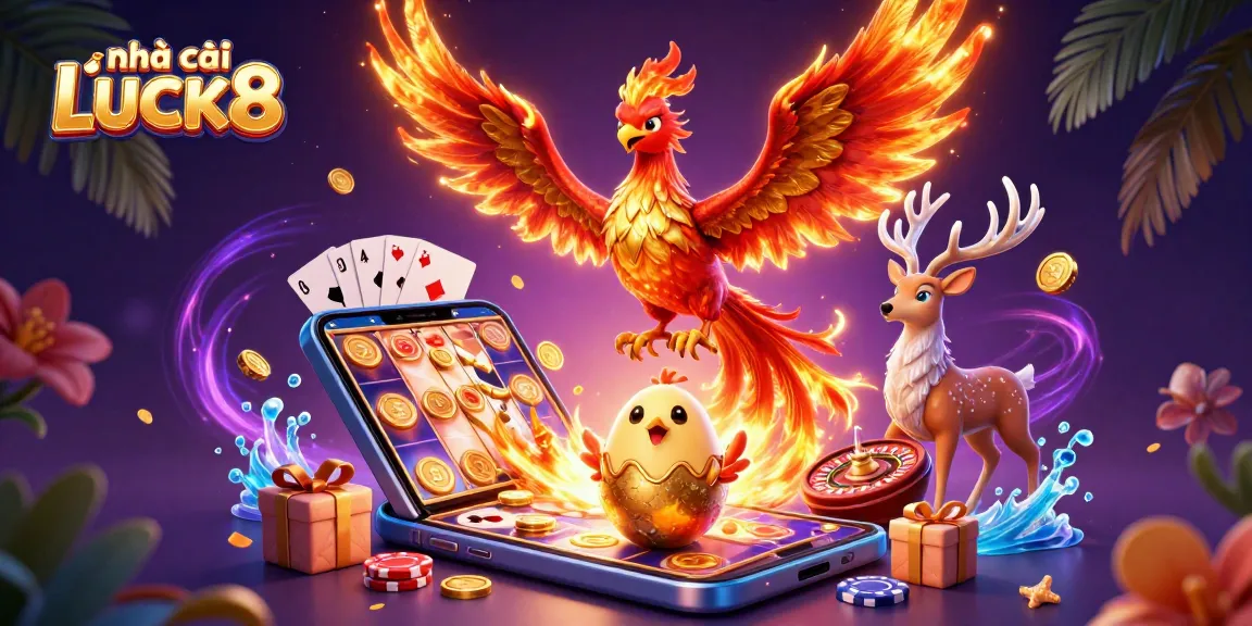 Experience vibrant winnings at nhà cái LUCK8 with dynamic games, coins, and thrilling casino visuals.