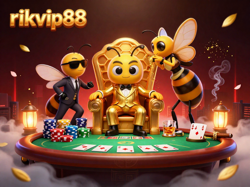 Experience thrilling gameplay with rikvip88 featuring a unique bumblebee mob boss and vibrant casino elements.